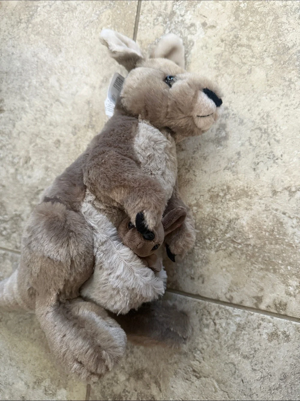 Wild Republic Kangaroo with baby- Brown